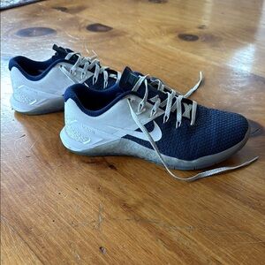 Nike Navy and Gray Training Shoes Metcon